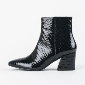 VAGABOND Olivia Croc Leather Boots Size EU 39